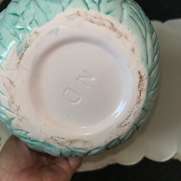 Vintage Beautiful Embossed Flowers Pitcher - Picture 6 of 7